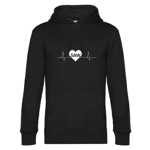 Salzwedel SAW Nummernschild Herzschlag Hoodie Männer King Hooded
