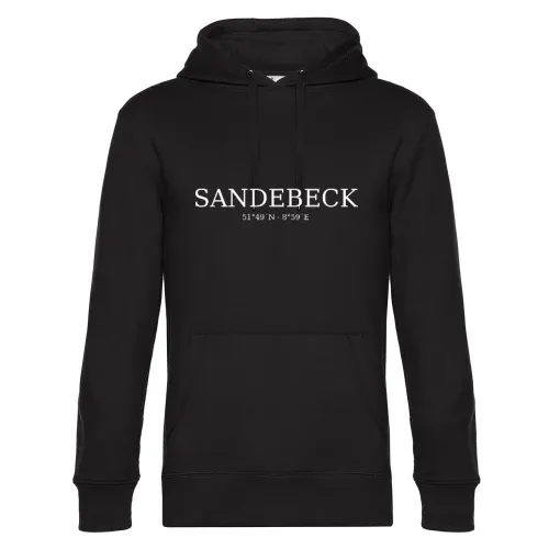 Sandebeck Koordinaten Hoodie Männer King Hooded