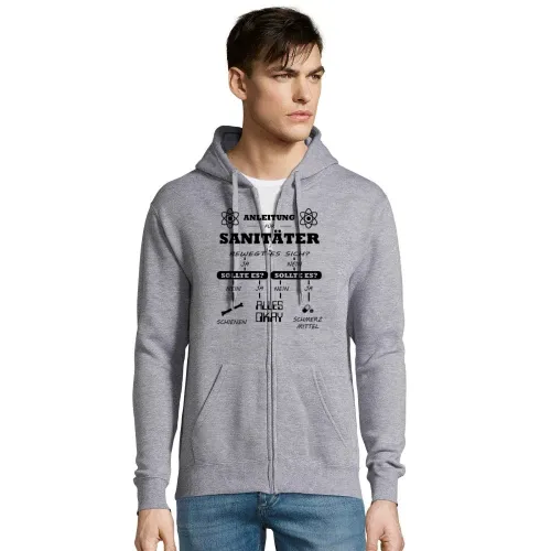 Sanitäter Anleitung Notfallsanitäter Checkliste Männer Hoodie