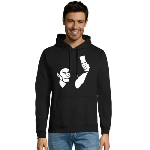 Schiedsrichter zeigt Karte Männer Hoodie