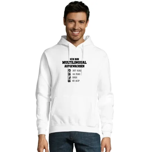 Schießstand Schützenverein Pistolen Sprache Spruch Männer Hoodie