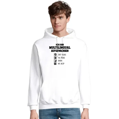 Schießstand Schützenverein Pistolen Sprache Spruch Männer Hoodie