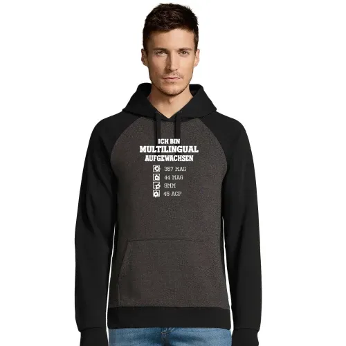 Schießstand Schützenverein Pistolen Sprache Spruch Männer Hoodie