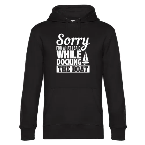 Schimpfender Bootsfahrer, Segelboot Fahrer Hoodie Männer King Hooded