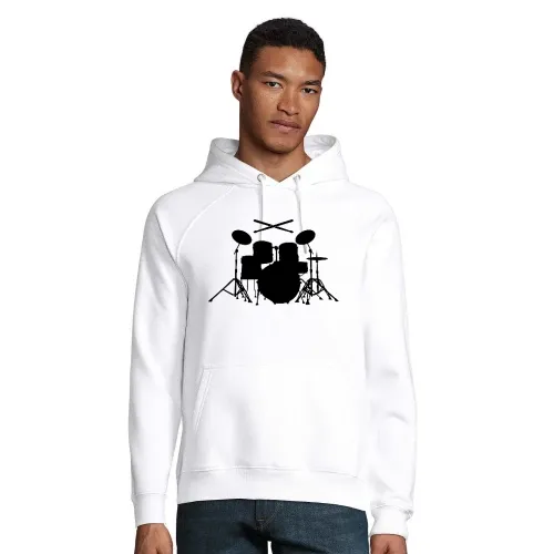 Schlagzeug mit Sticks Hoodie Männer Stellar Bio
