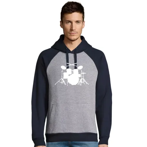Schlagzeug mit Sticks Männer Hoodie