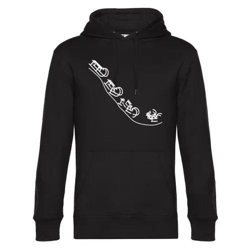 Schlittenabfahrt Hoodie Männer King Hooded