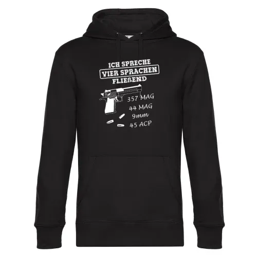 Schützenverein Schießstand Pistolen Revolver Motiv Hoodie Männer King Hooded