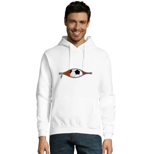 Schwanger Fußball Reißverschluss Hoodie