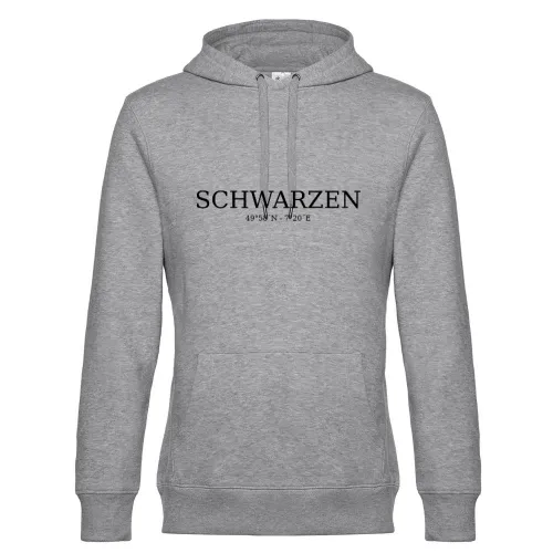Schwarzen Koordinaten Hoodie Männer King Hooded