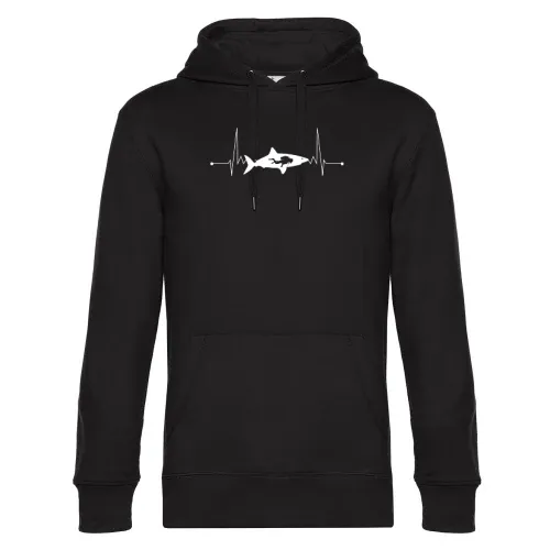 Scuba Dive Taucher Hai Tauchen Haifisch Herzschlag Hoodie Männer King Hooded