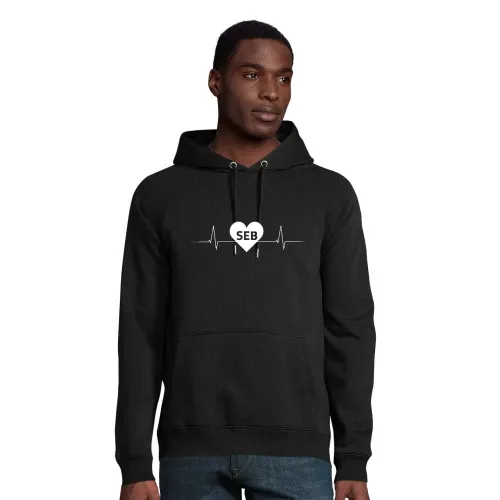 Sebnitz SEB Nummernschild Herzschlag Hoodie Männer Stellar Bio