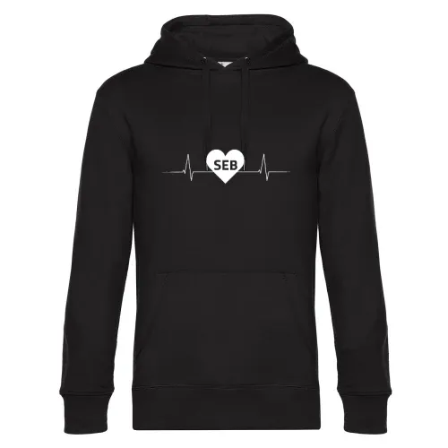 Sebnitz SEB Nummernschild Herzschlag Hoodie Männer King Hooded