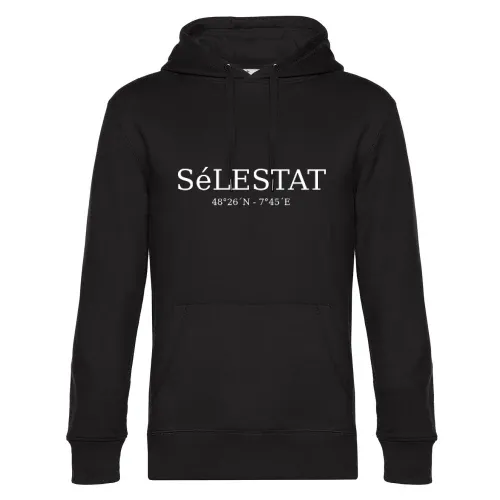 Sélestat Koordinaten Hoodie Männer King Hooded