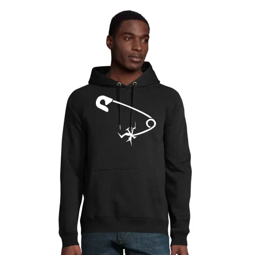 Sicherheitsnadel steckt in dir Männer Hoodie