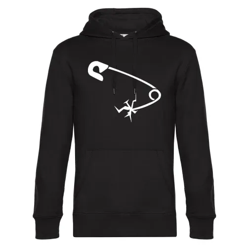 Sicherheitsnadel steckt in dir Männer Hoodie