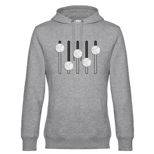 Silberne Schieberegler Hoodie Männer King Hooded