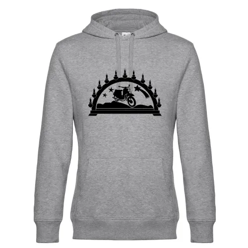 Simson Schwalbe im Schwibbogen Hoodie Männer King Hooded