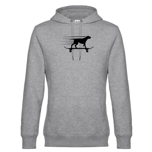 Skateboard Hund Hoodie Männer King Hooded