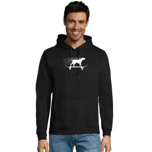 Skateboard Hund Hoodie Männer Snake