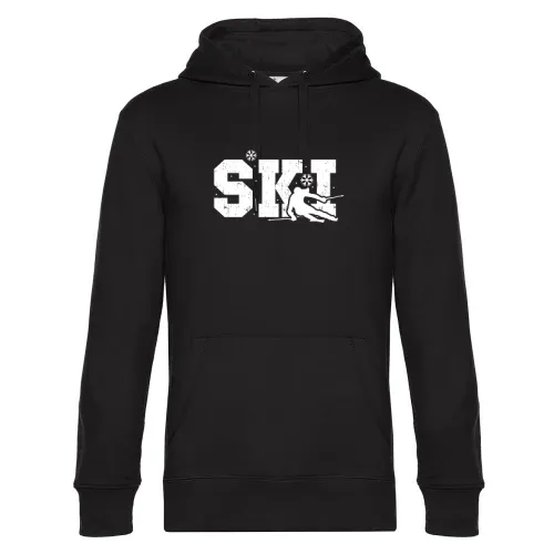 Ski Skifahrer Skifahren Skiurlaub Winterurlaub Hoodie Männer King Hooded