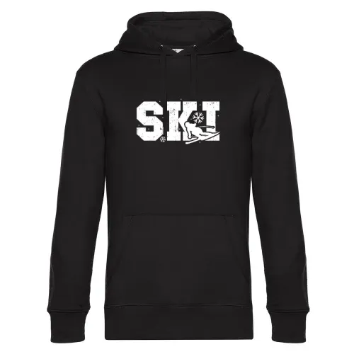 Ski Skifahrer Skifahren Skiurlaub Winterurlaub Hoodie Männer King Hooded