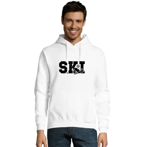 Ski Skifahrer Skifahren Skiurlaub Winterurlaub Hoodie Männer Snake