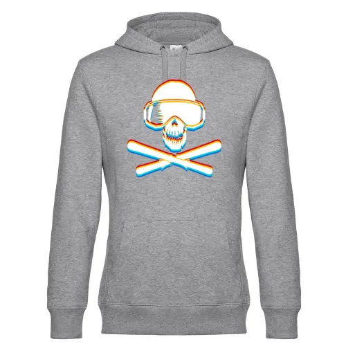 Ski Skulls mit Farbe 3D Hoodie Männer King Hooded