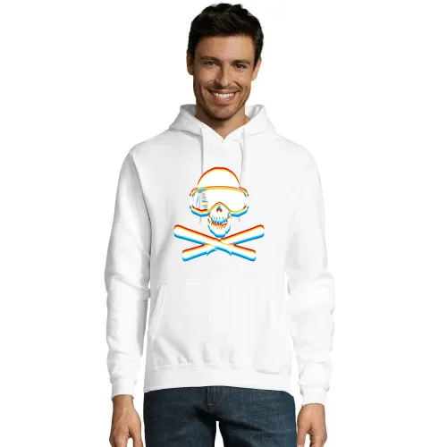 Ski Skulls mit Farbe 3D Männer Hoodie Ski Skulls mit Farbe 3D Hoodie
