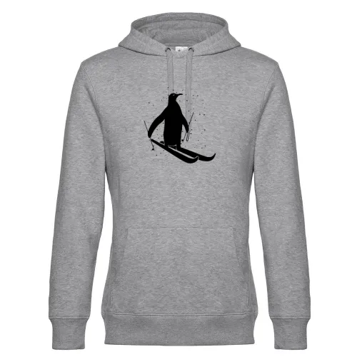 Skifahrer Pinguin Apres Ski Skiurlaub Skipiste Männer Hoodie