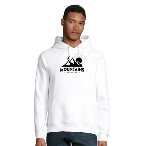 Skifahrer Ski Mountains are calling Skifahren Hoodie Männer Stellar Bio