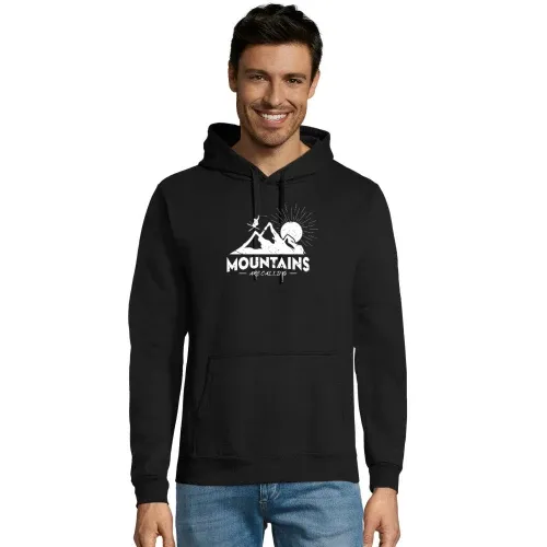 Skifahrer Ski Mountains are calling Skifahren Hoodie Männer Snake