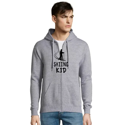 Skiing Kid Männer Hoodie