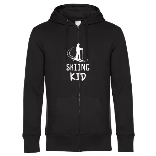 Skiing Kid Männer Hoodie