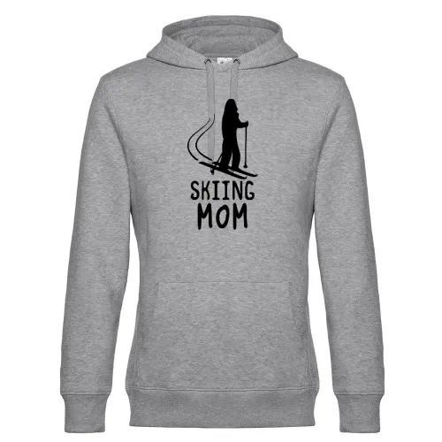 Skiing Mom Männer Hoodie