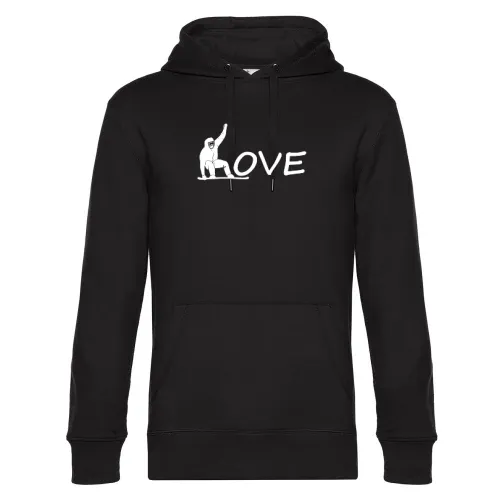 Snowboard Snowboarder Love Liebe Herz Hoodie Männer King Hooded