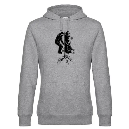 Snowboarder Off Piste Baum Snowboarden Boarder Hoodie Männer King Hooded