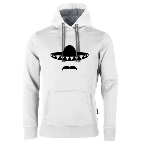 Sombrero mit Bart aus Mexiko Männer Hoodie