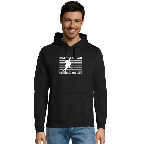 Sometimes I Win Sometimes You Lose Eishockey Hoodie Männer Snake