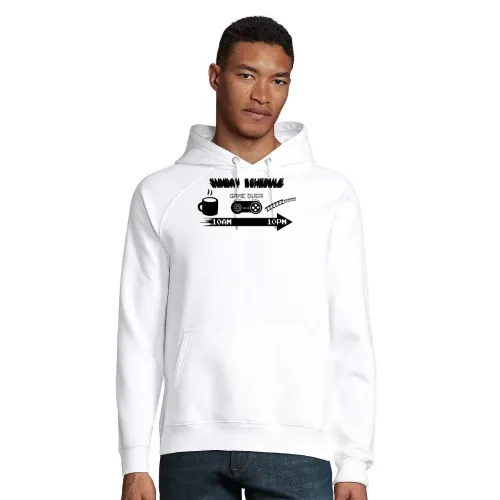 Sonntags Zeitplan Shirt Gaming Gamer Geschenkidee Hoodie Männer Stellar Bio