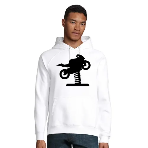 Spielplatzmotorrad zum Wackeln Männer Hoodie