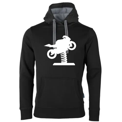 Spielplatzmotorrad zum Wackeln Männer Hoodie