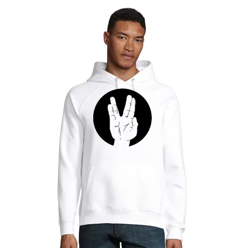 Spock Vulkanier Gruß Kreis Männer Hoodie