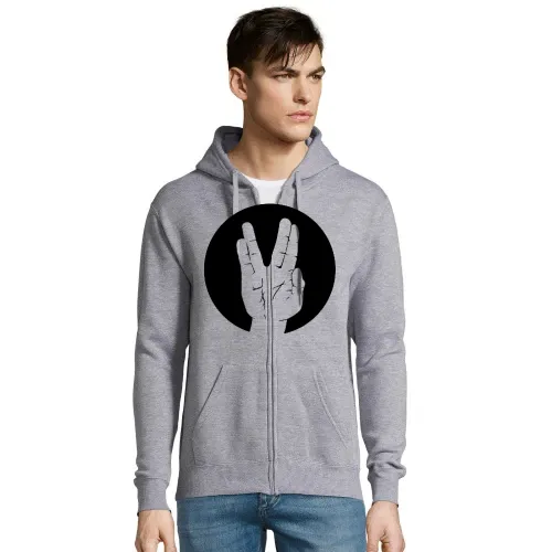 Spock Vulkanier Gruß Kreis Männer Hoodie