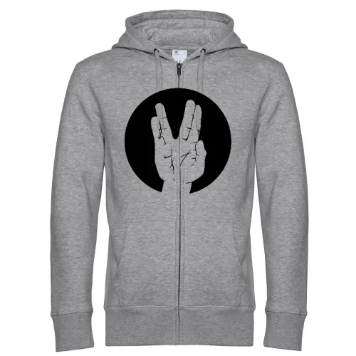 Spock Vulkanier Gruß Kreis Männer Hoodie