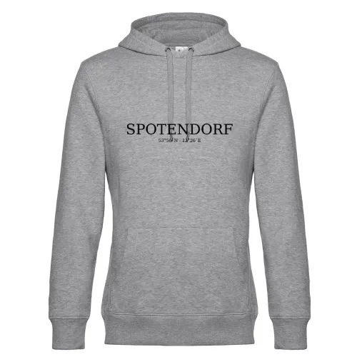 Spotendorf Koordinaten Hoodie Männer King Hooded