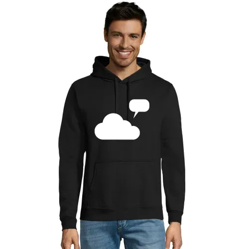 sprechende Wolke Männer Hoodie