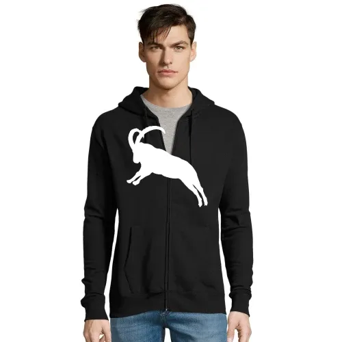 springender Steinbock Männer Hoodie