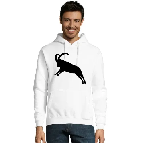 springender Steinbock Männer Hoodie