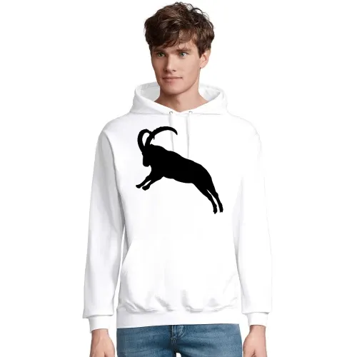 springender Steinbock Männer Hoodie